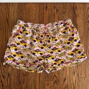 Printfresh Taxi Please Organic Cotton Sleep Pajamas Shorts - large